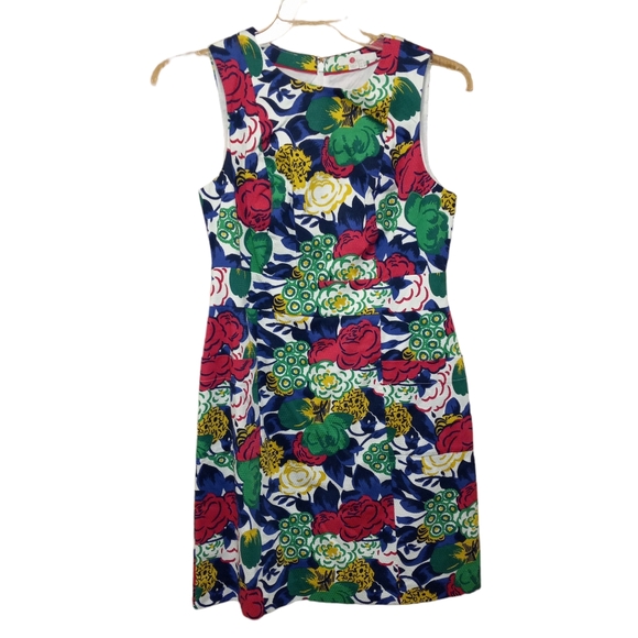 Boden Retro Pocket Floral Print Sheath Dress Size 8 - Picture 11 of 16